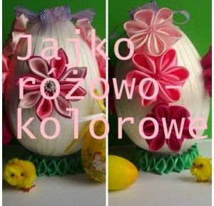 Diy by Ana: Jajko różowe kolorowe